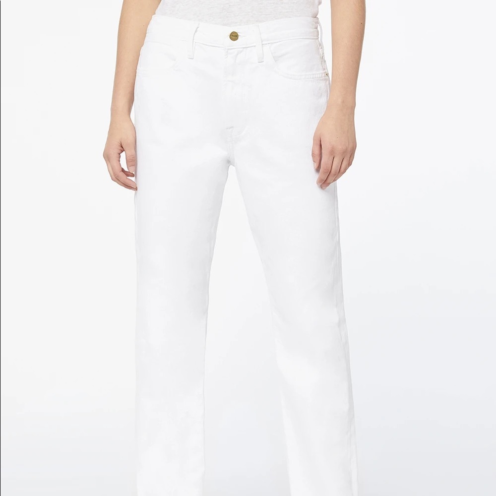 NWT Frame Le Hollywood Straight leg Jean Blanc, 26